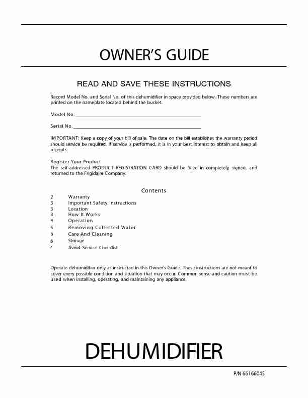 Frigidaire Dehumidifier 66166045-page_pdf